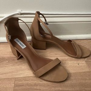 Tan Steve Madden Block Heel Sandals Size 10